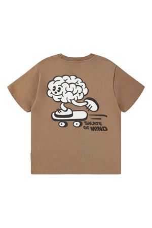brown cotton tshirt MOLO KIDS | 1W25A2125519